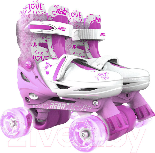 Изображение товара Роликовые коньки Yvolution Neon Combo Skates / NT10P4 (р.33-36, розовый)