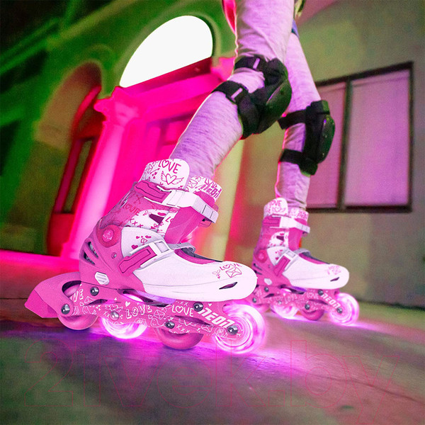 Изображение товара Роликовые коньки Yvolution Neon Combo Skates / NT10P4 (р.33-36, розовый)