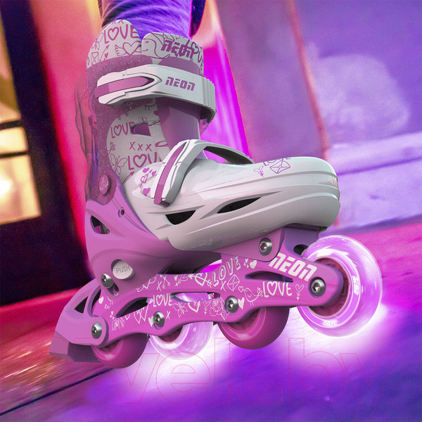 Изображение товара Роликовые коньки Yvolution Neon Combo Skates / NT10P4 (р.33-36, розовый)