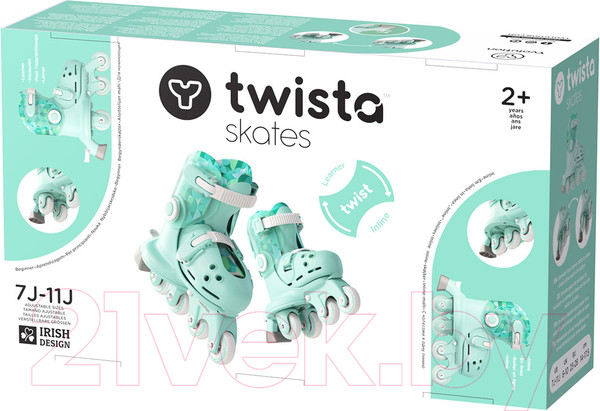 Изображение товара Роликовые коньки Yvolution Twista / YR25G4 (р.22-27, бирюзовый)