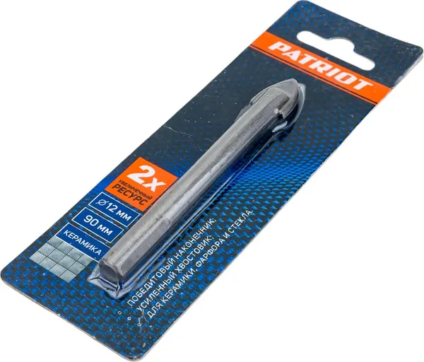Изображение товара Сверло PATRIOT по керамике 12х80мм / 815010067 (1шт)