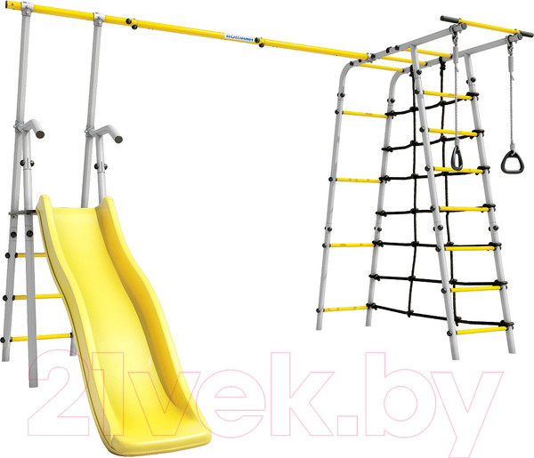 Изображение товара Игровой комплекс Romana Богатырь Плюс 2 / 103.12.06 (без качелей, серый/желтый)