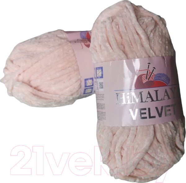 Изображение товара Набор пряжи для вязания Himalaya Velvet / 90053 (2 мотка, светлый персик)