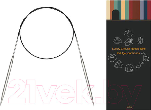 Изображение товара Спицы для вязания ХоббиБум d 6.5мм (100см)