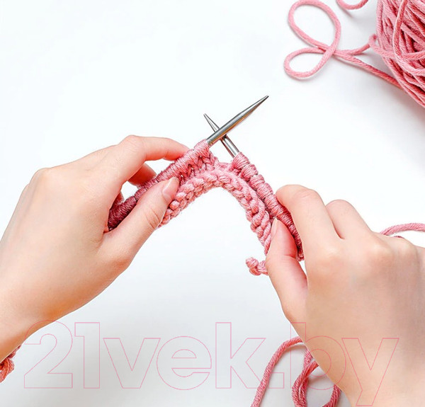 Изображение товара Спицы для вязания ХоббиБум d 6.5мм (100см)