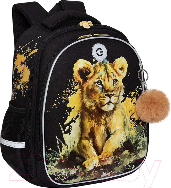 Изображение товара Школьный рюкзак Grizzly RAz-486-9 (черный)