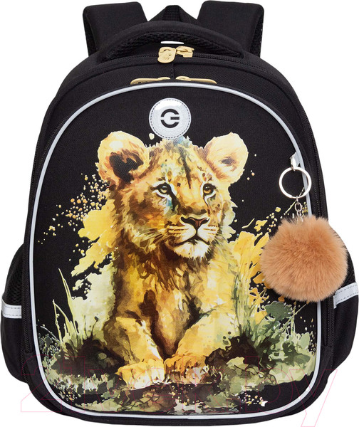 Изображение товара Школьный рюкзак Grizzly RAz-486-9 (черный)