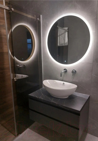 Изображение товара Зеркало Emze Led Front 80 / LED.80.80.FRONT.AF.4K (c подсветкой, с функцией антизапотеванием)