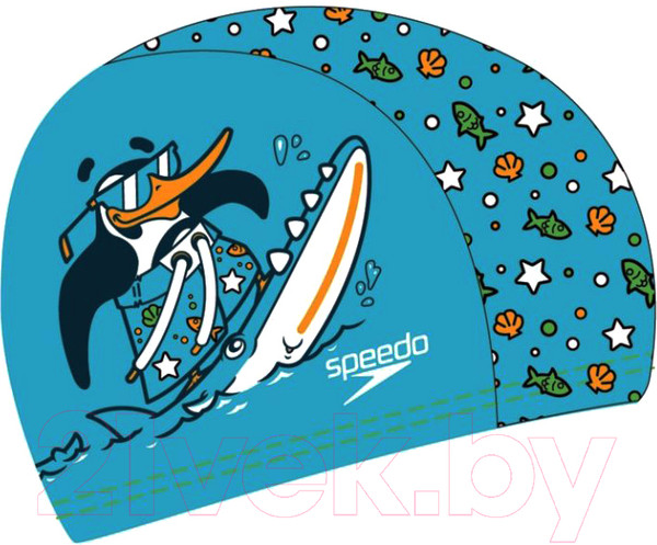 Изображение товара Шапочка для плавания Speedo Infant Polyester Cap African Jr / 8-1224114675 (голубой)