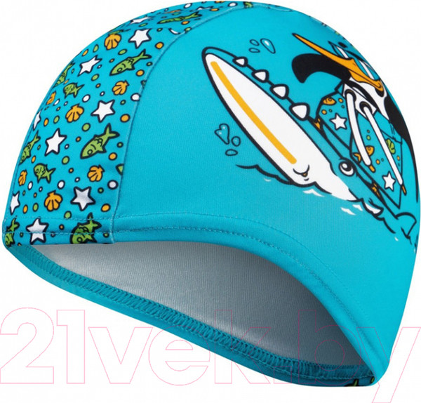 Изображение товара Шапочка для плавания Speedo Infant Polyester Cap African Jr / 8-1224114675 (голубой)
