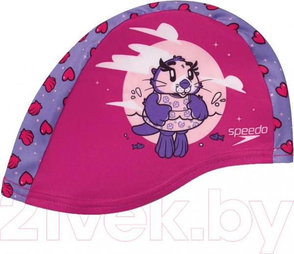 Изображение товара Шапочка для плавания Speedo Infant Polyester Cap Printed Jr / 8-1224114676 (розовый)