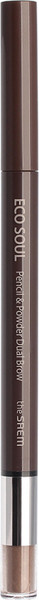 Изображение товара Карандаш для бровей The Saem Eco Soul Pencil & Powder Dual Brow 04 Medium Brown
