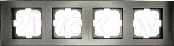 Изображение товара Рамка для выключателей и розеток Ovivo Grano 400-110000-228 (дымчатый)