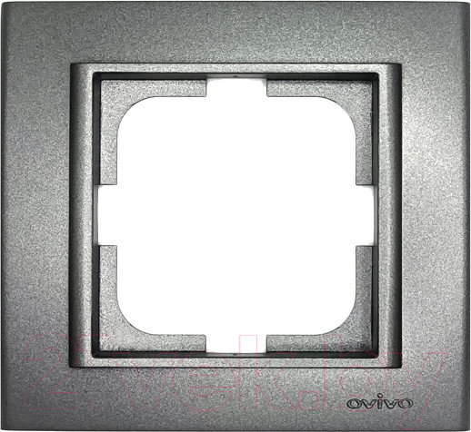 Изображение товара Рамка для выключателей и розеток Ovivo Mina 401-110000-096 (дымчатый)