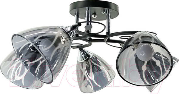 Изображение товара Люстра Aitin-Pro НПБ 02-5x60-101 / 10133/5 (хром/черный)