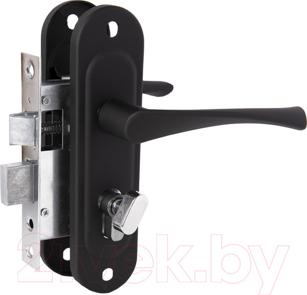 Изображение товара Замок врезной Зенит ЗВ 4-50.01П (матовый черный)