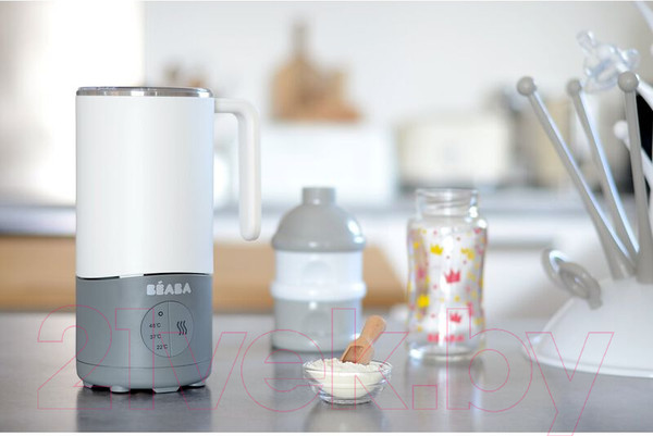 Изображение товара Подогреватель для бутылочек Beaba Milk Prep White/Grey EUR / 911698