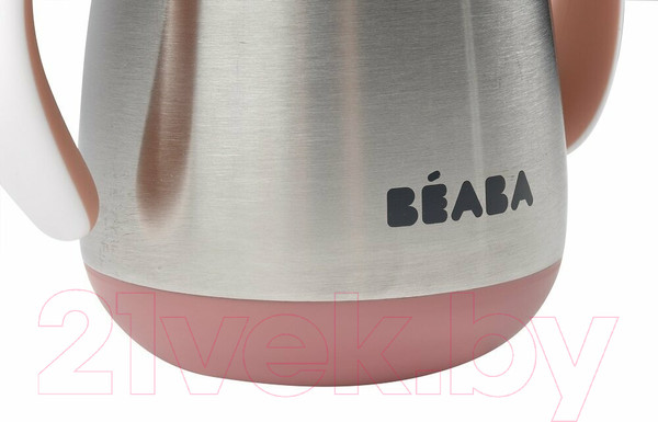 Изображение товара Поильник Beaba Tasse Paille Inox Термос 913482 (250мл, Pink)