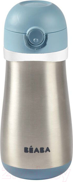 Изображение товара Поильник Beaba Gourde Inox + Anse Термос 913521 (350мл, Blue)