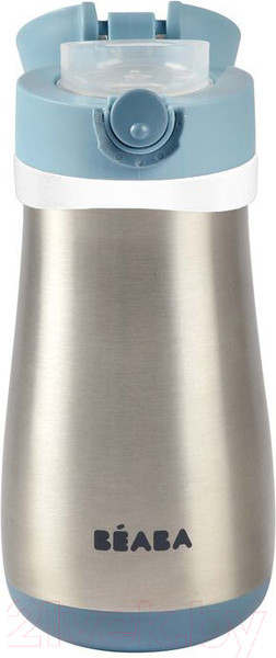 Изображение товара Поильник Beaba Gourde Inox + Anse Термос 913521 (350мл, Blue)