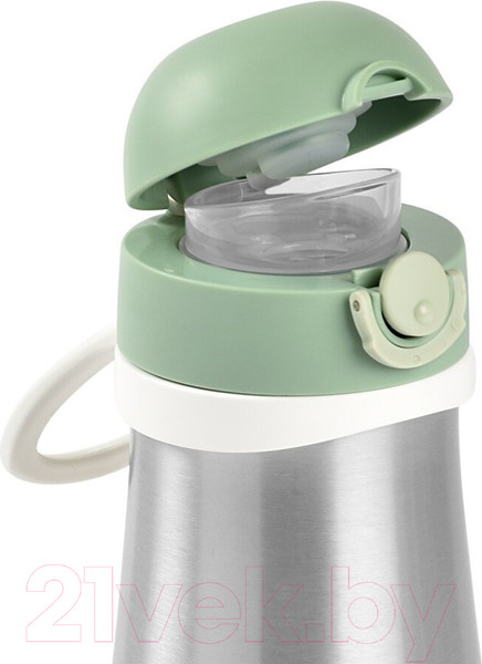 Изображение товара Поильник Beaba Gourde Inox + Anse Термос 913539 (350мл, Sauge)