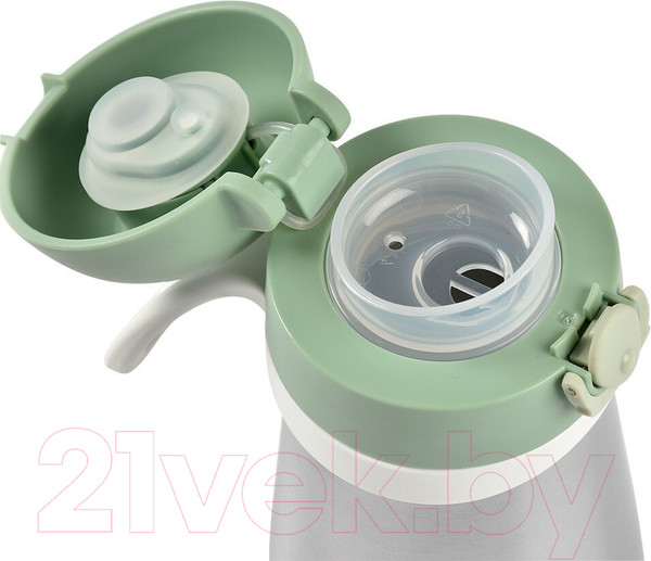 Изображение товара Поильник Beaba Gourde Inox + Anse Термос 913539 (350мл, Sauge)