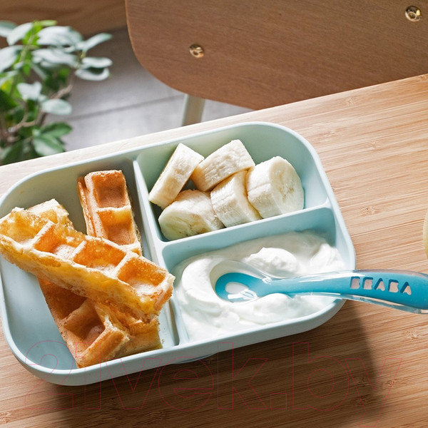 Изображение товара Набор посуды для кормления Beaba Set Repas Silicone Avec Ventouse Bleu / 913455