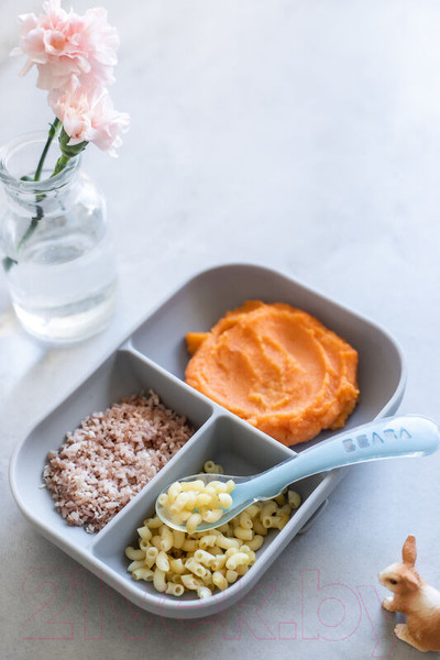 Изображение товара Набор посуды для кормления Beaba Ass Comp Sili + Cuil 2 Age Grey / 913508