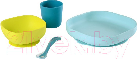 Изображение товара Набор посуды для кормления Beaba Silicone Meal Set / 913428