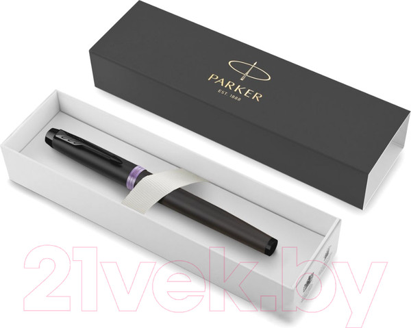 Изображение товара Ручка-роллер имиджевая Parker IM Vibrant Rings T315 Amethyst Purple PVD / 2172950 (черный)