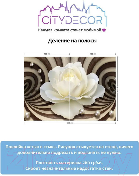 Изображение товара Фотообои листовые Citydecor Абстракция 35 (200x140см)