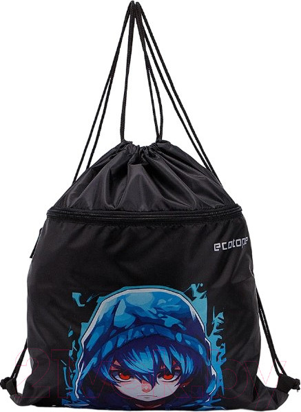 Изображение товара Мешок для обуви Ecotope Kids Anime / 057-M588-164-BCL (черный)