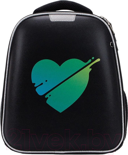 Изображение товара Школьный рюкзак Ecotope Kids Сердце / 057-540Y-21-BCL (черный)