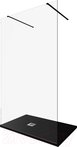 Изображение товара Душевая стенка Allen Brau Infinity 2 3.21045.BBA / 323837 (черный браш)