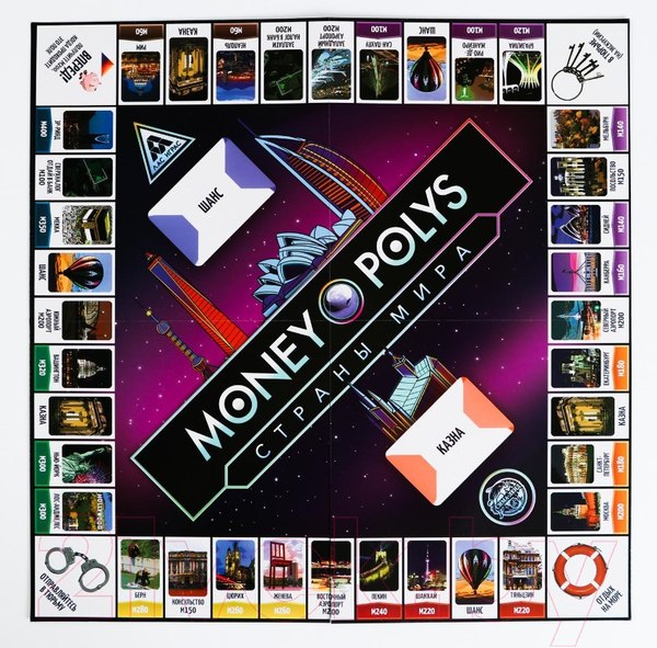Изображение товара Настольная игра Лас Играс Money Polys. Страны мира / 5231512
