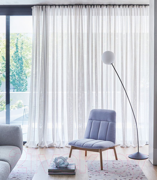 Изображение товара Гардина Soft Lines Selanik (500x265, белый)