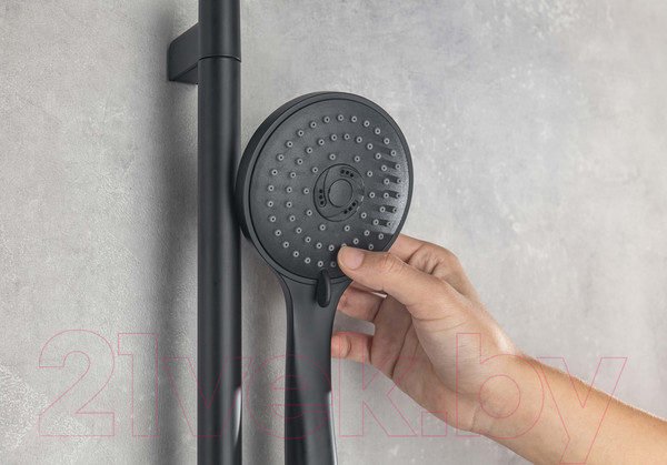 Изображение товара Душевая система со смесителем Aquatek AQ1074MB (черный матовый)