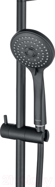Изображение товара Душевая система со смесителем Aquatek AQ1074MB (черный матовый)
