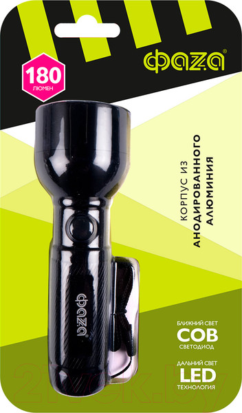 Изображение товара Фонарь Фаза AF6-L3W/L2W-bk / 5044722 (черный)