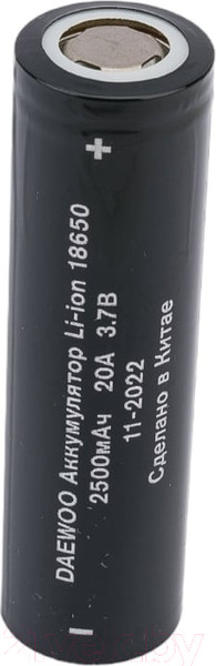Изображение товара Аккумулятор Daewoo 18650 2500мАч 20А (5043411)