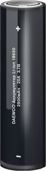 Изображение товара Аккумулятор Daewoo 18650 2500мАч 20А (5043411)