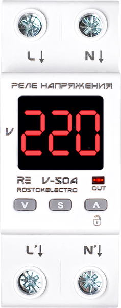 Изображение товара Реле напряжения Rostok Elektro V-32А RE (46-220)