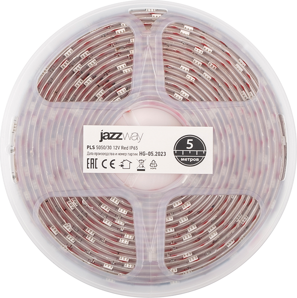Изображение товара Светодиодная лента JAZZway PLS 5050/30-12V Red / 327613