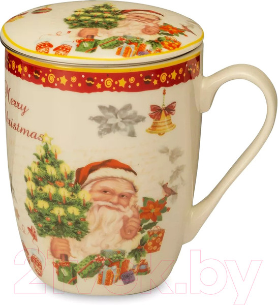 Изображение товара Кружка Lamart Noel Сюрприз Санта с елкой / LMR-22383