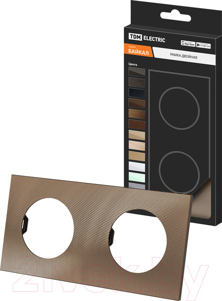 Изображение товара Рамка для выключателей и розеток TDM Байкал / SQ1819-0456 (бронза)