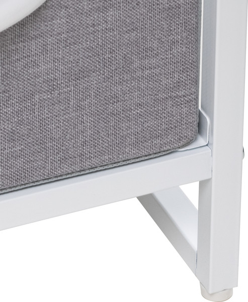 Изображение товара Комод Импэкс Ноа 4 ящика (белый/светло-серый)