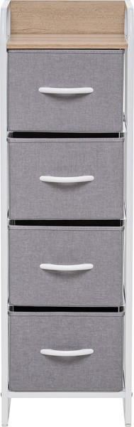 Изображение товара Комод Импэкс Ноа 4 ящика (белый/светло-серый)