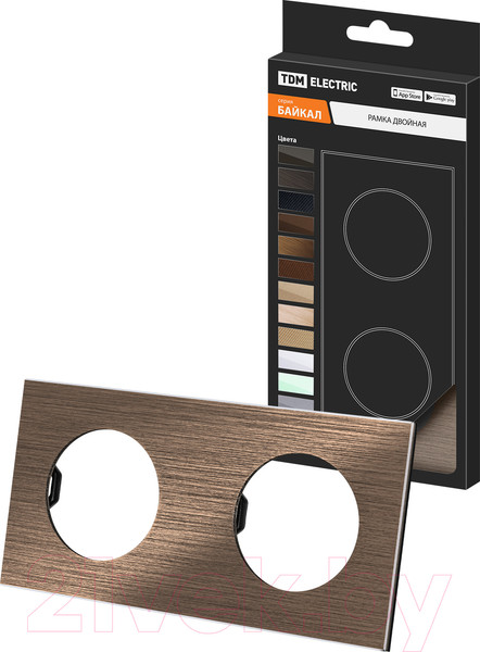 Изображение товара Рамка для выключателей и розеток TDM Байкал / SQ1819-0461 (бронза)