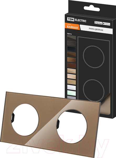 Изображение товара Рамка для выключателей и розеток TDM Байкал / SQ1819-0403 (бронза)