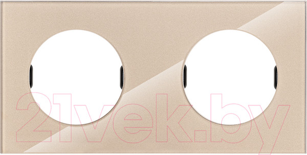 Изображение товара Рамка для выключателей и розеток TDM Байкал / SQ1819-0503 (шампань)